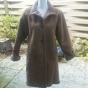 Lands End Faux Shearling  M